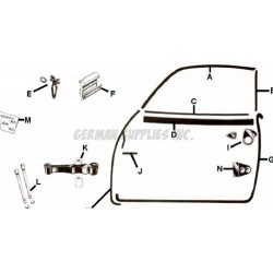 Clips de gomas de puerta.