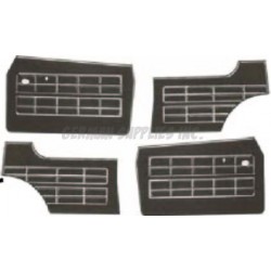 Kit paneles puertas 4 pcs. negras.