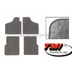 Kit alfombrillas 4 pcs. negras.